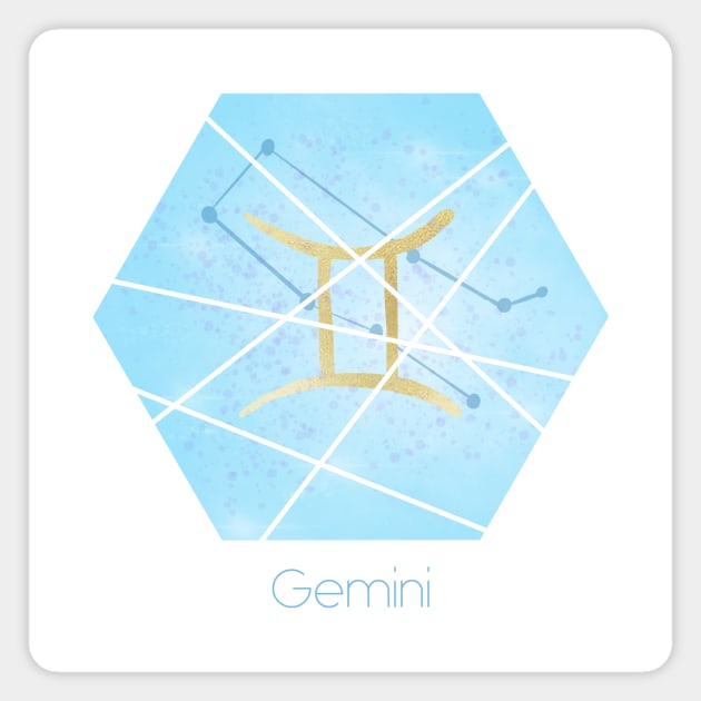 Gemini zodiac sign Magnet by Home Cyn Home 